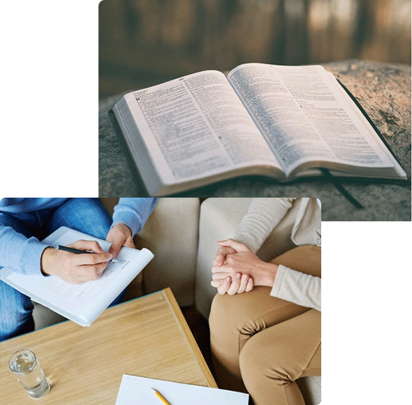 Bible and notebook image